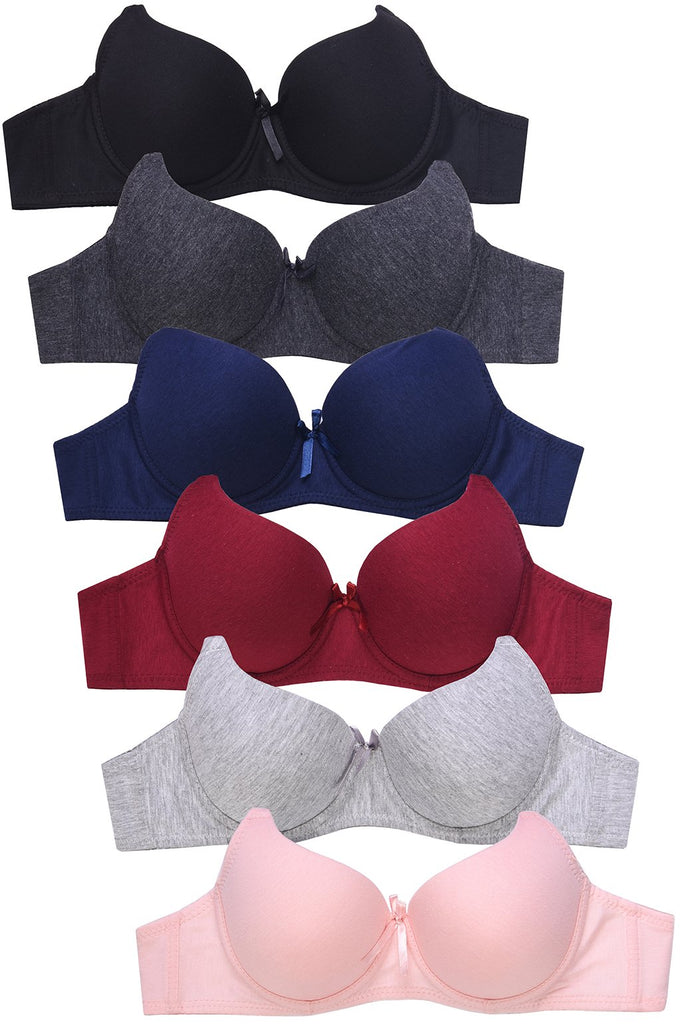 24 Wholesale Women's Full Cup 36c Bras In 4 Assorted Colors - at 
